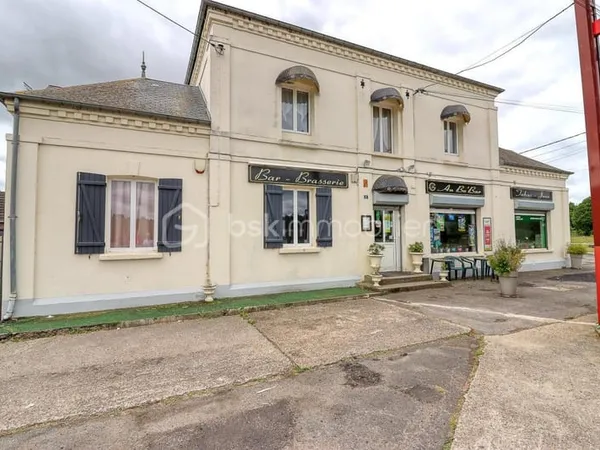 Ensemble Immobilier 179 m² : Commerce en activité + Habitation rénovée - Cuigy-en-Bray
