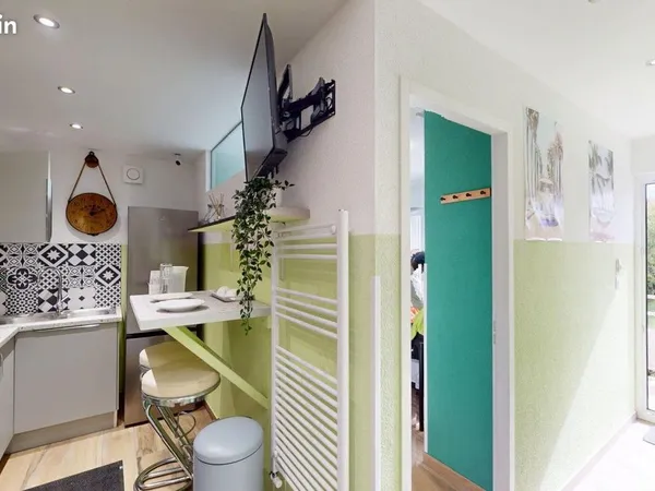 Chambre 3 pièces 34 m²