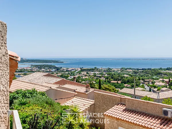Villa de charme avec piscine et vue sur les étangs et la mer