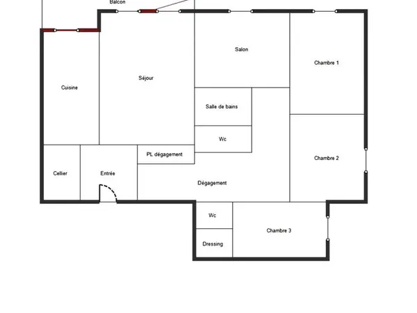 Appartement 5 pièces 101 m²