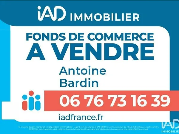 Fonds de commerce 60 m²