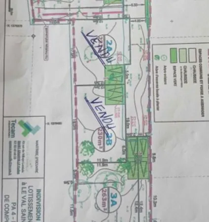 Terrain 263 m² Le Val-Saint-Père