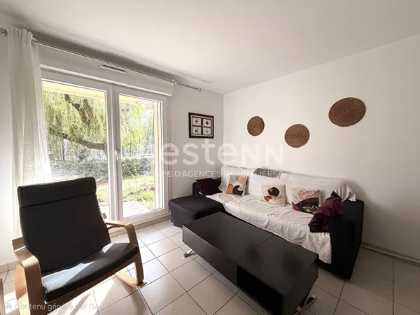 TOULOUSE RANGUEIL PROX FAC ET METRO Appartement T2bis à vendre, jardin, terrasse et parking