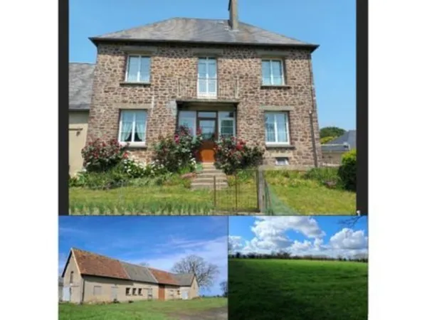 maison + dépendance + champ