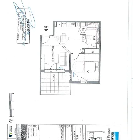 Appartement 2 pièces 46 m²