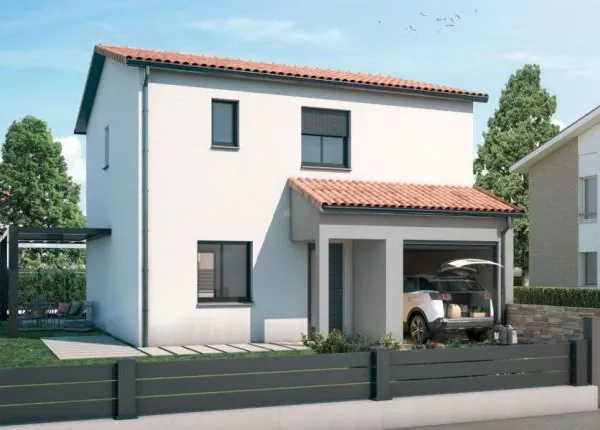 Maison étage neuve 82 m² avec 3 chambres et g...