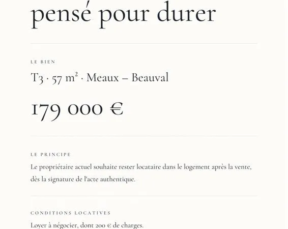 Investissement appartement t3 meaux