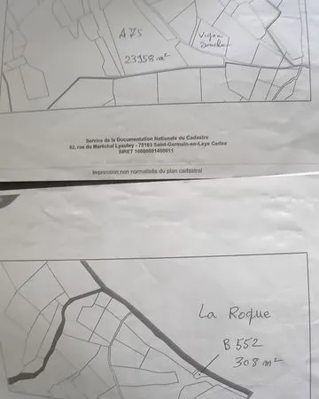 Vends terrain boisé