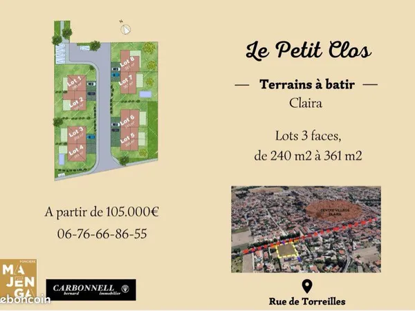 Terrains à bâtir - Claira