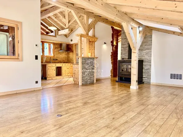 Servoz - Spacieux chalet familial avec grand garage et vue Mon