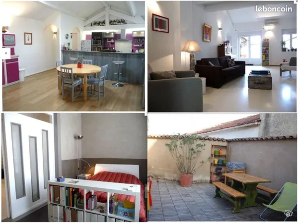 Appart 140m² au calme - 800 m des remparts - 4 chb - clim - terrasse - pkg 3 pl
