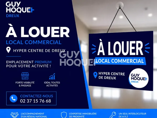 Commerce Vente Dreux  48m² 850€