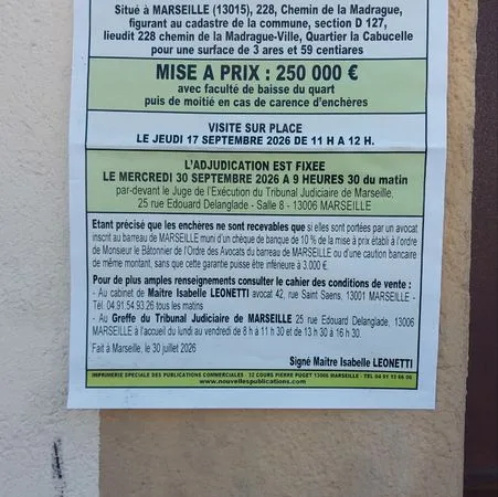 Vente immeuble aux enchères