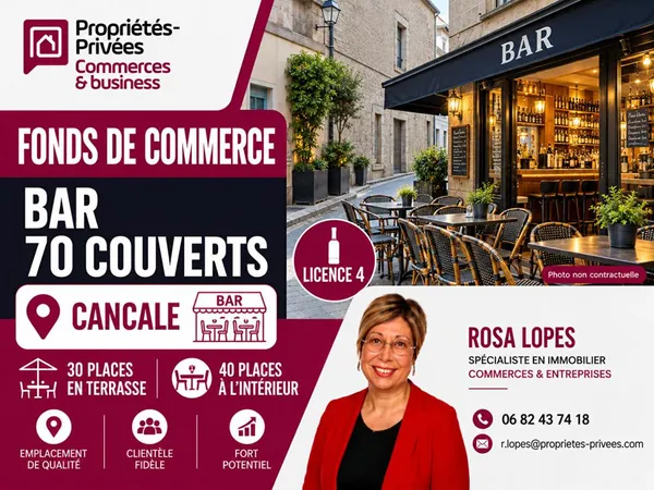 ILLE-ET-VILAINE 35260 CANCALE- BAR SNACK70 PLACES AVEC TERRASSE