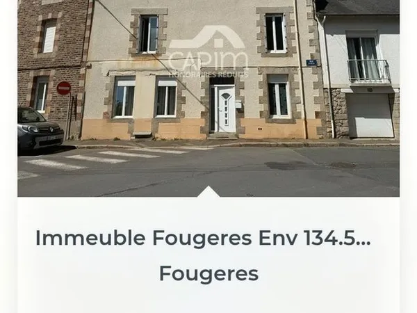 Maison immeuble 135m habitable