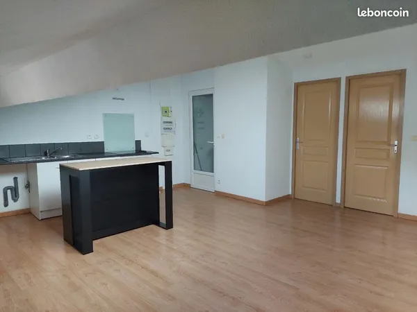 Loue T2 de 41m2 au 2ème étage en sous pente d'une maison de rue rénovée