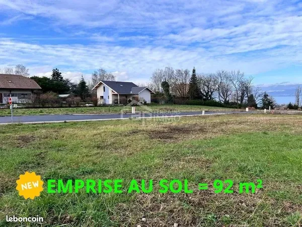 Terrain 485 m² Anthy-sur-Léman