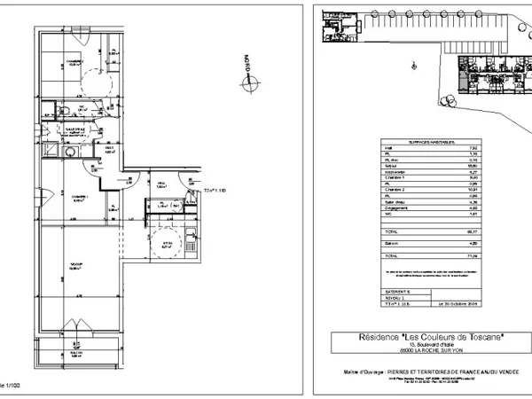 Appartement T3 Z.A.D., Z.I. Nord - 67.31 m2 140 000 Euros