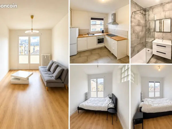 T3 bis meublé et rénové - 68 m² - balcon - hypercentre