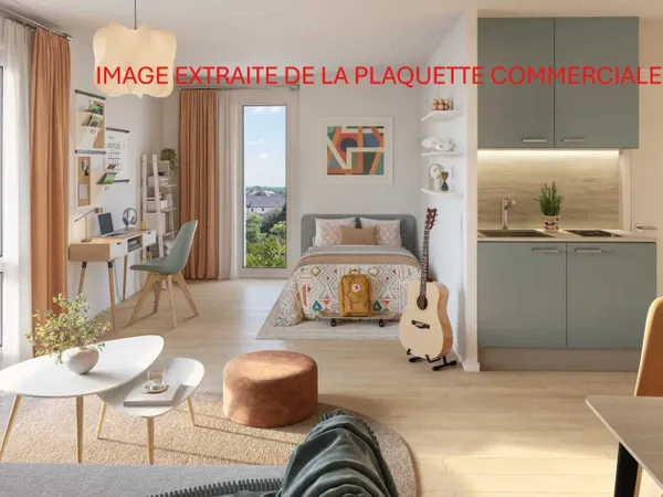 Studio 1 pièce 22 m²