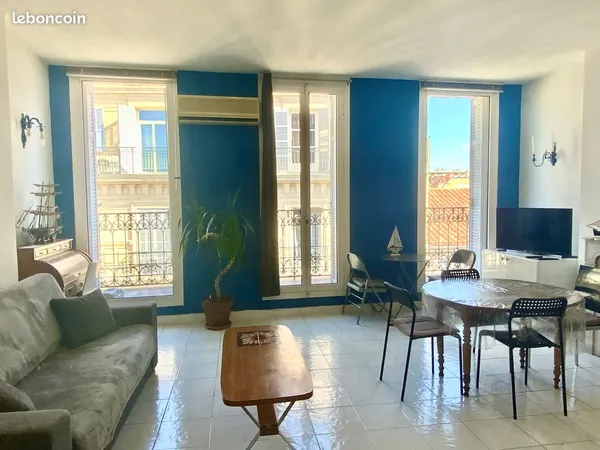 GRAND T2 bis « MARITIME VIEUX-PORT », meublé - Balcon Filant - Bail Mobilité