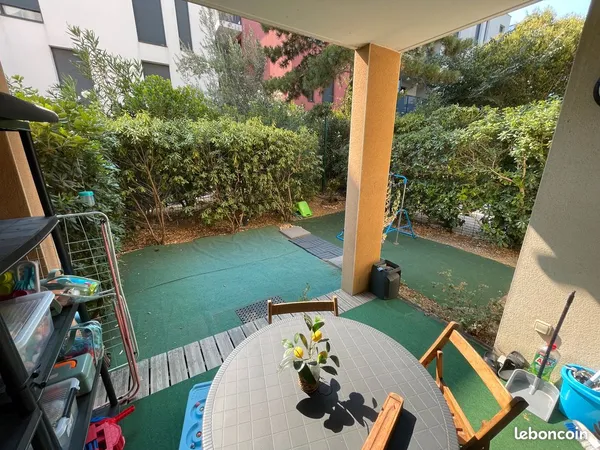 Vente appartement t2 terrasse et jardin
