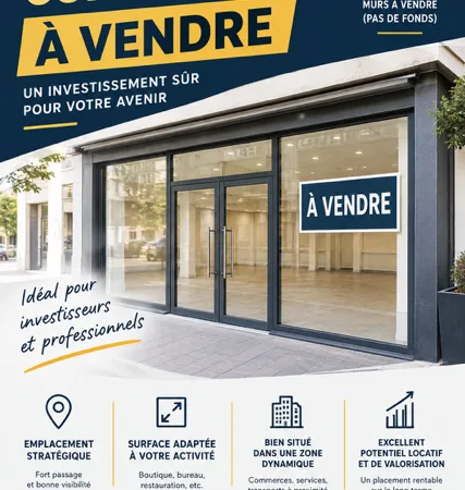 Vente Boutique/Local commercial 125 m²