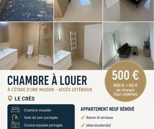 Colocation, quatre chambres