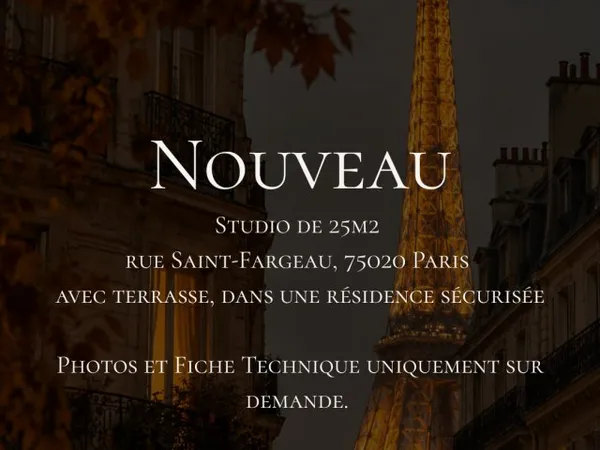 Vends appartement