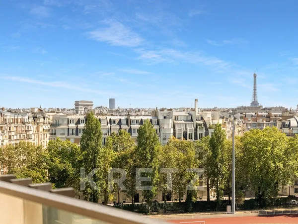 Appartement lumineux avec vues panoramiques - 9e étage - Tour Eiffel, Arc de Triomphe et Sacré-Coeur