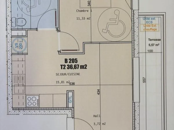 Appartement type T2 FOLELLI