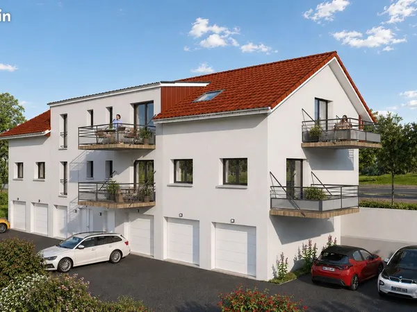 Appartement Neuf 3 pièces de 42.30 m² (+6.10m2 mansardé) avec terrasse et garage