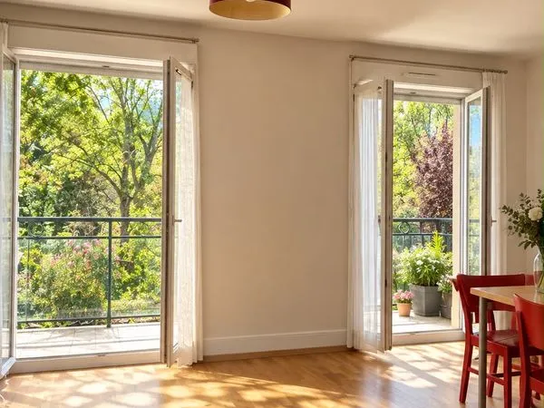 Lumineux t4 traversant s/e balcon proche rer