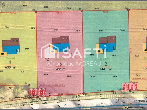 Terrain entièrement viabilisé de 1315 m² hors lotissement