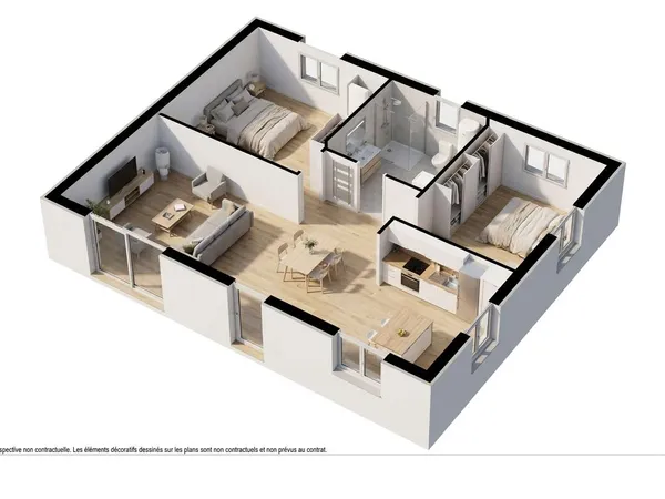 Maison 3 pièces 57 m²