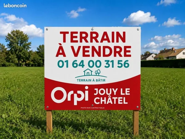 Terrain 445 m² Jouy Le Chatel