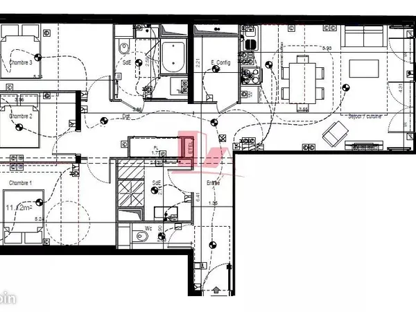 Appartement 4 pièces 94 m²
