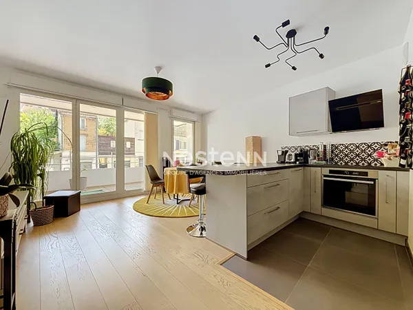 ISSY LES MOULINEAUX - Appartement traversant 4 pièces de 85,51m² avec terrasses dans un immeuble réc