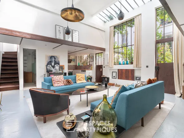 Loft sur cour dans un ancien atelier