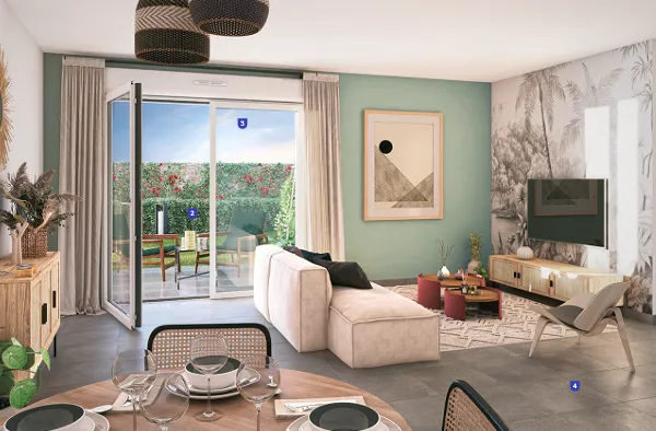 Appartement 2 pièces 44 m²