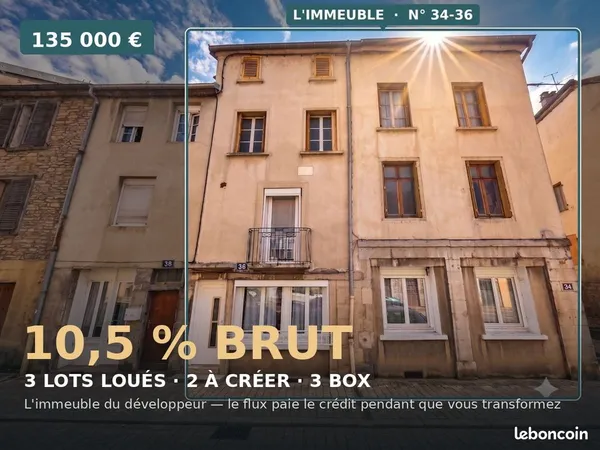 Immeuble 6 pièces 128 m²