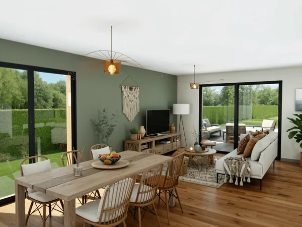 Terrain + maison 100 m²