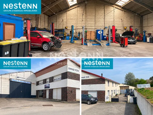 Garage, Hangar, bureau, Secteur de DESVRES 480 m2 + 80m2 de bureaux