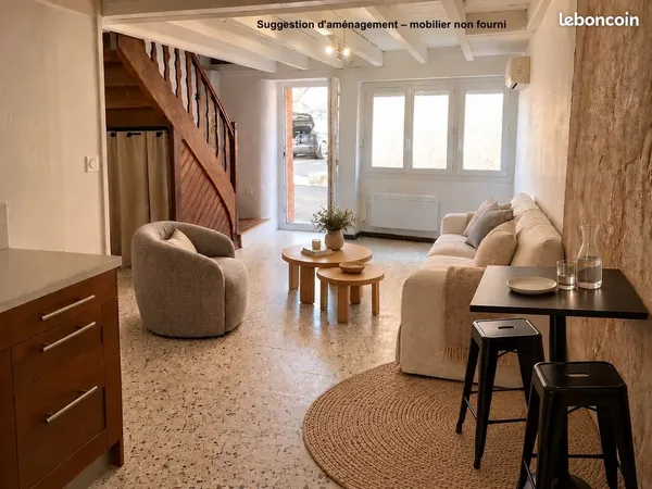 Grazac - Maison de village T3 - 52 m² - 2 chambres - location non meublée