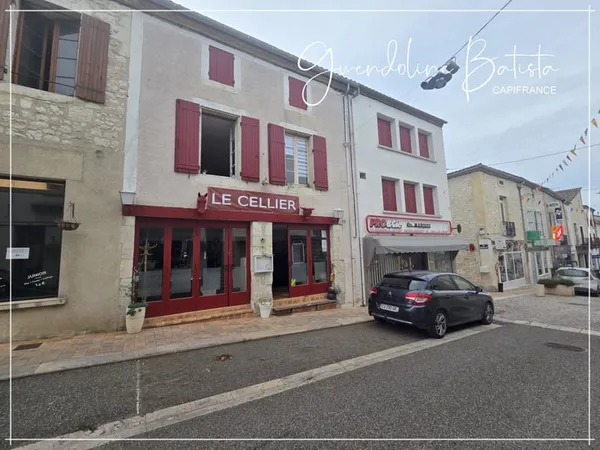 Immeuble de caractère 190m2 avec local commercial et appartement T3