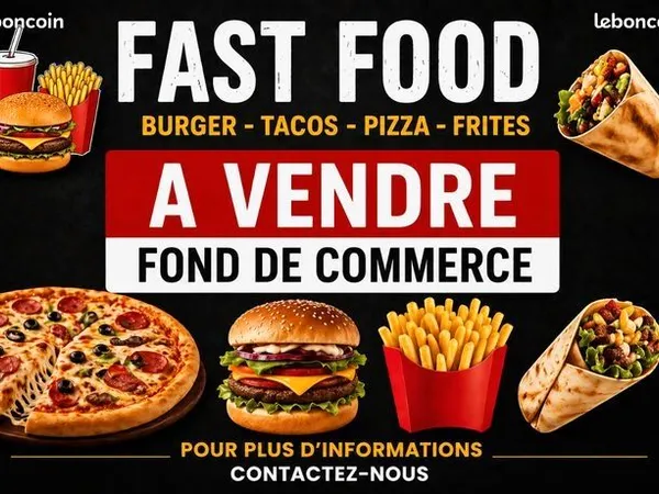 Fonds commerces pizzaria snack