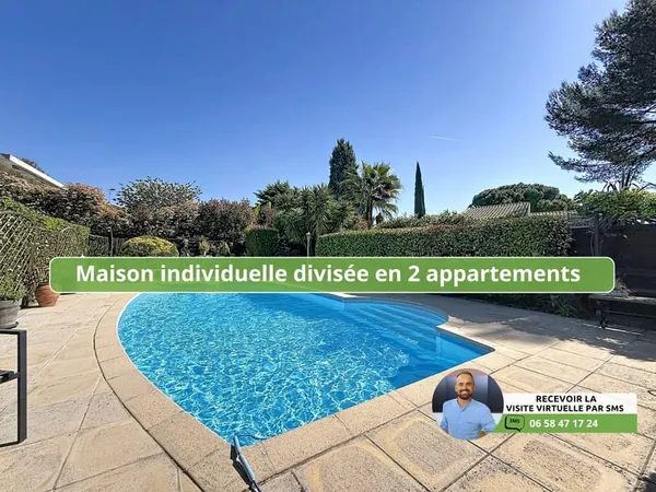 Maison 7 pièces (scindée en 2 appartements) à vendre à Antib