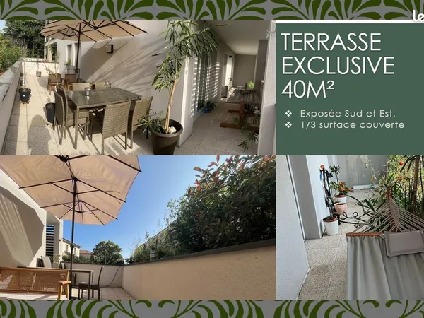 T3 de Standing avec 40m² de terrasse + Box - Tournon proche caserne Pompier