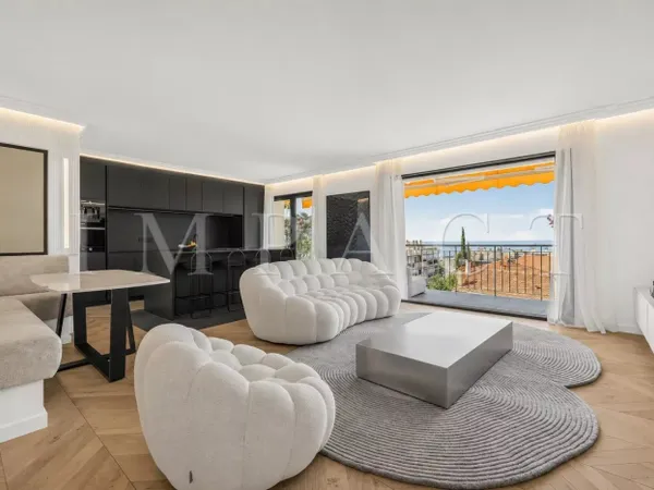 Appartement 3 pièces rénové vue mer - Cannes proche centre