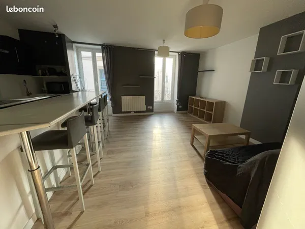 Bel appartement meublé T2 de 43 m2 lumineux